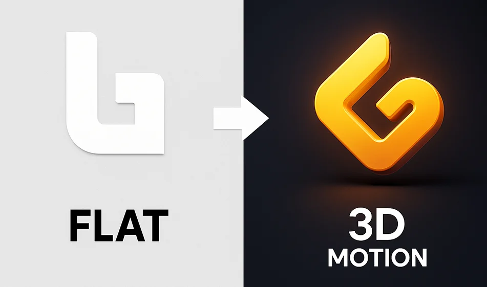 Do you have a flat logo and want to turn it into an animated 3D design... in just seconds?